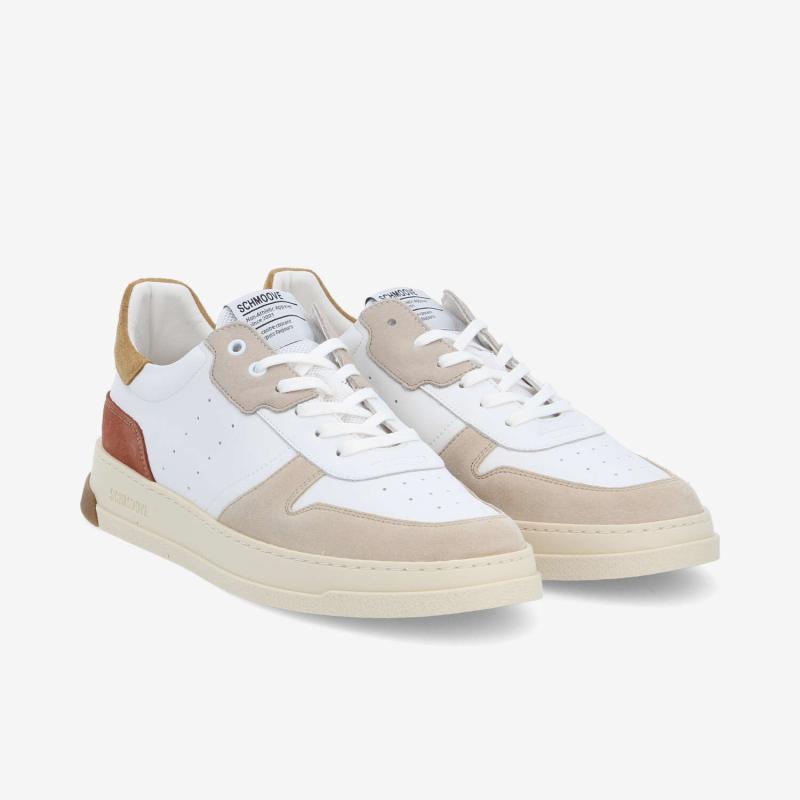 ORDER SNEAKER M - NAP/SUEDE/MESH - WHITE/BROWN